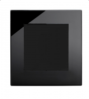 Retrotouch Crystal 1 Gang Blank Plate (Black PG)